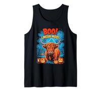 Boo! I Mean Moo Funny Cow Halloween Canotta