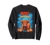 Boo! I Mean Moo Funny Cow Halloween Felpa