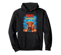 Boo! I Mean Moo Funny Cow Halloween Felpa con Cappuccio