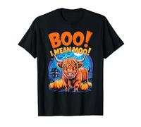Boo! I Mean Moo Funny Cow Halloween Maglietta
