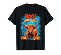 Boo! I Mean Moo Funny Cow Halloween Maglietta