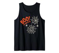 Boo I'm Stuck On You Spider Webs Halloween Canotta
