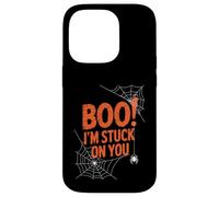 Boo I'm Stuck On You Spider Webs Halloween Custodia per iPhone 14 Pro