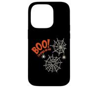 Boo I'm Stuck On You Spider Webs Halloween Custodia per iPhone 14 Pro