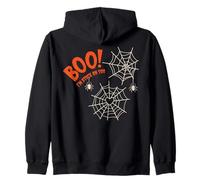 Boo I'm Stuck On You Spider Webs Halloween Felpa con Cappuccio