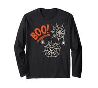 Boo I'm Stuck On You Spider Webs Halloween Maglia a Manica