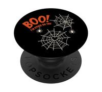 Boo I'm Stuck On You Spider Webs Halloween PopSockets PopGrip Adesivo