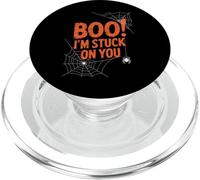 Boo I'm Stuck On You Spider Webs Halloween PopSockets PopGrip per MagSafe