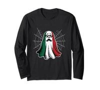 Boo Italian Ghost Halloween Easy Costume Party Humor Maglia a Manica