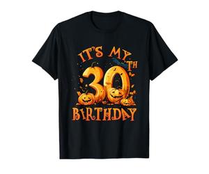 Boo It's My 30th Birthday Halloween Pumpkin 30 Years Old Maglietta
