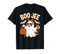 Boo JEE Coquette Leopard Boujee Halloween Ghost Maglietta