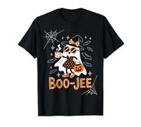 Boo JEE Coquette Leopard Boujee Halloween Ghost Maglietta