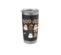 Boo-Jee Cute Ghost Coquette Bow Halloween Bicchiere termico in acciaio inox doppia parete
