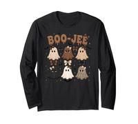 Boo-JEE Cute Ghost Coquette Bow Halloween Maglia a Manica
