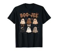 Boo-JEE Cute Ghost Coquette Bow Halloween Maglietta