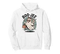 Boo-JEE Fantasma Halloween Bougie Girly Spooky Carino Haunting Felpa con Cappuccio