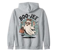 Boo-JEE Fantasma Halloween Bougie Girly Spooky Carino Haunting Felpa con Cappuccio