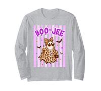 Boo-JEE - Fantasma Leopardato spettrale per Halloween Maglia a Manica