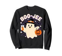 Boo JEE Ghost Spooky Divertente Zucca di Halloween Felpa