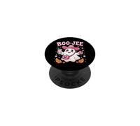 Boo Jee Spooky Mucca Fantasma Rosa Zucca Halloween Donne Ragazza PopSockets PopGrip Adesivo