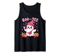 Boo JEE Spooky Strega Fantasma Rosa Zucca di Halloween Donne Ragazza Canotta