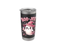 Boo Jee Spooky Witch Ghost Pink Halloween Zucca Costumi Bicchiere termico in acciaio inox doppia parete