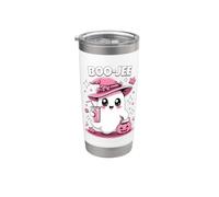 Boo Jee Spooky Witch Ghost Pink Halloween Zucca Costumi Bicchiere termico in acciaio inox doppia parete