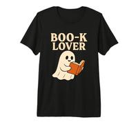 Boo-K Lover Book Ghost Maglietta Premium