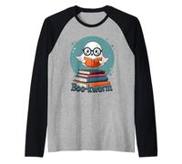 Boo Kworm Halloween Ghost Reader Maglia con Maniche Raglan