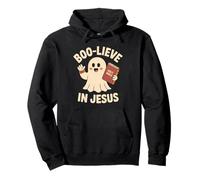 Boo-Lieve in Gesù - Cristianesimo di Halloween Felpa con Cappuccio