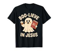 Boo-Lieve in Gesù - Cristianesimo di Halloween Maglietta