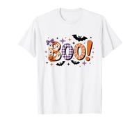 Boo Pumpkin Ghost Witch Spooky Season Halloween Party Maglietta