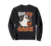 Boo-sey Goosey Divertente Halloween Goose Trick or Treat Graphic Felpa