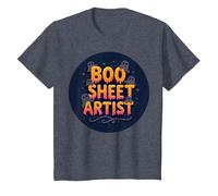 Boo Sheet Artist This Is Boo Foglio Spooky Halloween Fun Maglietta, Bambini, Pervinca, 8 Anni