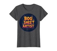 Boo Sheet Artist This Is Boo Foglio Spooky Halloween Fun Maglietta, Donna, Grigio Scuro, M