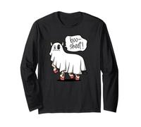 Boo-Sheet! - Divertente Foglio di Toro, Motivo: Mucca, Fantasma, Meme di Halloween Maglia a Manica