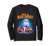 Boo Sheet Ghost Funny Halloween Dolcetto o Scherzetto Candy Maglia a Manica