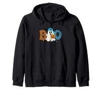 Boo - Spooky - Vibes - Bambini - Halloween - Fantasma Felpa con Cappuccio