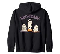 Boo-TCAMP Funny Ghost Gym - Halloween Workout Yoga Fit Ghost Felpa con Cappuccio