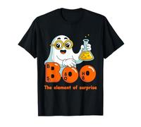 Boo The Element of Surprise Science Chemistry Halloween Maglietta