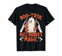 Boo-Tiful Buzz Barbiere Magico Spaventoso Barbiere Halloween Maglietta