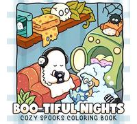Boo-tiful Nights Coloring Book: Immerse Yourself in Coloring Pages Full of Silly Ghosts, Creepy-Cute Bats, Pumpkin Magic for Teens & Adults to Relax and Destress