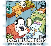Boo-tiful Nights Coloring Book: Silly Ghost Coloring Pages Featuring Creepy-Cute Bats, Pumpkin Magic, Haunted Adventures, and Whimsical Halloween Fun for Teens & Adults
