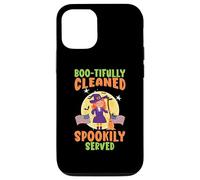 Boo-tifully Pulito Spookily Servito Scuola Janitor Halloween Custodia per iPhone 12/12 Pro