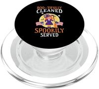 Boo-tifully Pulito Spookily Servito Scuola Janitor Halloween PopSockets PopGrip per MagSafe