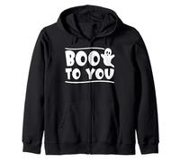 Boo to You Ghost Halloween Spooky Fun Felpa con Cappuccio