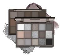 Boobeen Palette di 15 ombretti, temi colorati con glitter opachi altamente pigmentati, pigmenti pressati a lunga tenuta per look natalizi e stagionali (verde)