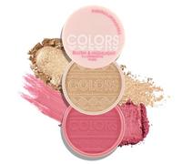 Boobeen Polvere di Fard ed Evidenziatore, Palette di Fard ed Evidenziatori Naturali sfumabili, Arrossire Impermeabile per Guance, Blush Rosa per un Finish Shimmer o Opaco