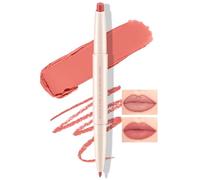 Boobeen Rossetto a doppia testa Trucco fodera labbra opaco 2 in 1 set rossetto velluto nudo a lunga durata, non sbiadisce, matita labbra morbida crema per donne colore labbra, finitura satinata opaca