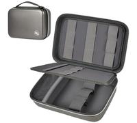 Boobowl borsa accessori tagliacapelli per tagliacapelli e accessori, scatola tagliacapelli da uomo, supporto portatile per taglio di capelli, kit di cura della protezione (solo scatola), Nero/oro